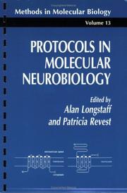 Cover of: Protocols in molecular neurobiology