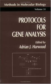 Cover of: Protocols for gene analysis