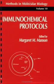 Cover of: Immunochemical Protocols