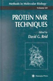 Cover of: Protein NMR techniques by edited by David G. Reid.