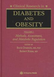 Cover of: Clinical Research in Diabetes and Obesity, Volume I by Boris Draznin, Robert Rizza