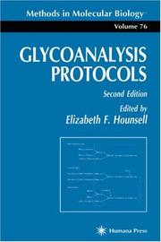 Cover of: Glycoanalysis protocols