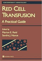 Red cell transfusion by Marion E. Reid