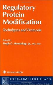 Cover of: Regulatory Protein Modification: Techniques and Protocols (Neuromethods)
