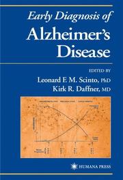 Cover of: Early Diagnosis of Alzheimer's Disease (Current Clinical Neurology)