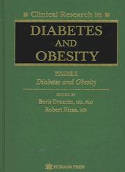 Cover of: Clinical research in diabetes and obesity