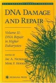 Cover of: DNA damage and repair by edited by Jac A. Nickoloff and Merl F. Hoekstra.