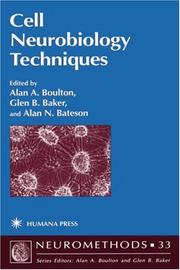 Cover of: Cell Neurobiology Techniques (Neuromethods)