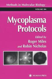 Cover of: Mycoplasma protocols