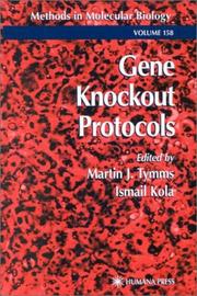 Cover of: Gene Knockout Protocols (Methods in Molecular Biology)