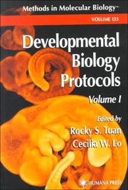 Cover of: Developmental Biology Protocols (Methods in Molecular Biology, V. 135, 136, 137)(3 Volume Set) (Methods in Molecular Biology, V. 125, 126, 137)