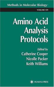 Cover of: Amino Acid Analysis Protocols
