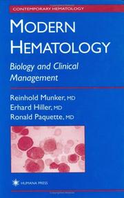 Cover of: Modern Hematology: Biology and Clinical Management (Contemporary Hematology)