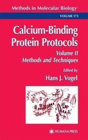 Cover of: Calcium-Binding Protein Protocols: Volume 2: Methods and Techniques (Methods in Molecular Biology)