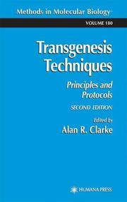Cover of: Transgenesis Techniques: Principles and Protocols (Methods in Molecular Biology)