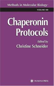 Cover of: Chaperonin Protocols