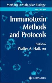 Cover of: Immunotoxin Methods and Protocols