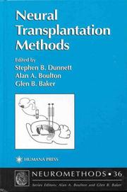 Cover of: Neural transplantation methods