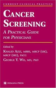 Cover of: Cancer Screening: A Practical Guide for Physicians (Current Clinical Practice)