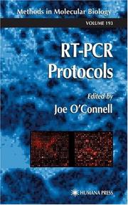 Cover of: RT-PCR Protocols (Methods in Molecular Biology)