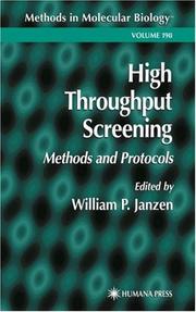 Cover of: High Throughput Screening | William P. Janzen