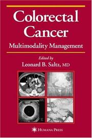Cover of: Colorectal Cancer: Multimodality Management (Current Clinical Oncology)