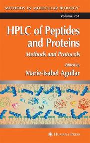 Cover of: HPLC of Peptides and Proteins: Methods and Protocols (Methods in Molecular Biology)