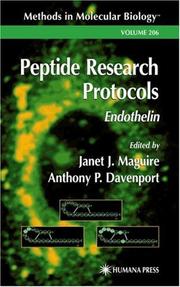 Cover of: Endothelin Protocols (Methods in Molecular Biology, 206) (Methods in Molecular Biology) by 