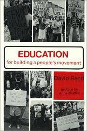 Cover of: Education for building a people's movement by Reed, David