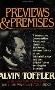 Cover of: Previews and Premises | Alvin Toffler