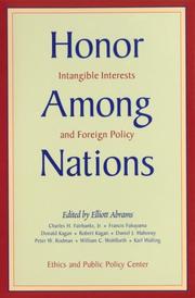 Cover of: Honor among nations by Elliott Abrams