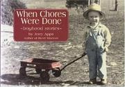 Cover of: When Chores Were Done by Jerold W. Apps, Jerold W. Apps