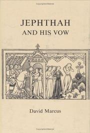 Cover of: Jephthah and his vow
