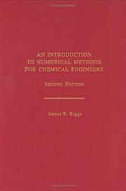 Cover of: introduction to numerical methods for chemical engineers | James B. Riggs