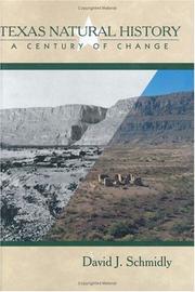 Cover of: Texas Natural History by David J. Schmidly