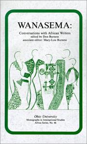 Cover of: Wanasema Conversations with African writers