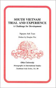 Cover of: South Vietnam, trial and experience: a challenge for development