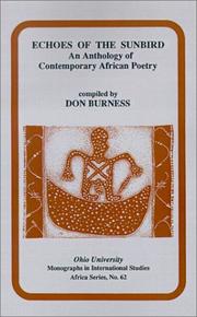 Cover of: Echoes of the sunbird: an anthology of contemporary African poetry