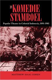Cover of: Komedie Stamboel: popular theater in colonial Indonesia, 1891-1903