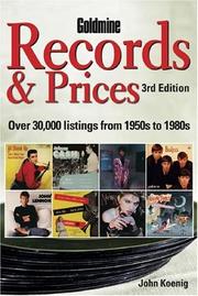 Cover of: Goldmine Records & Prices: A Concise Digest With over 30,000 Listings (Goldmine Records and Prices)