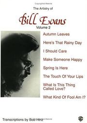 Cover of: The Artistry of Bill Evans Vol.2 by Bob Hinz