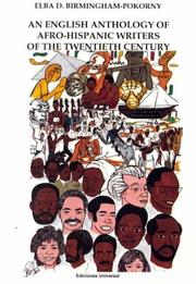 Cover of: An English anthology of Afro-Hispanic writers of the twentieth century