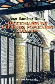 Cover of: Diccionario de refranes populares cubanos