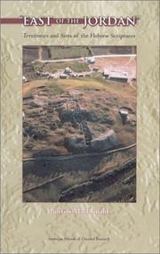 Cover of: East of the Jordan": Territories and Sites of the Hebrew Scriptures (Asor Books, V. 6)