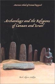 Cover of: Archaeology and the Religions of Canaan and Israel (Asor Books) by Beth Alpert Nakhai