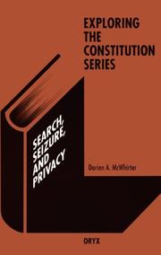 Cover of: Search, seizure, and privacy