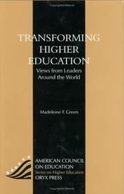 Cover of: Transforming Higher Education by Madeleine F. Green