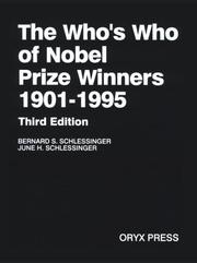Cover of: The who's who of Nobel Prize winners, 1901-1995