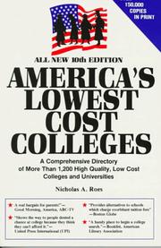 America's lowest cost colleges by Nicholas A. Roes