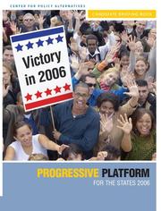 Cover of: Progressive Agenda for the States 2006: State Policy Leading America